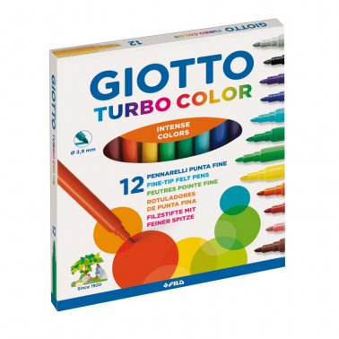Rotuladores Giotto Turbo 12 Colores