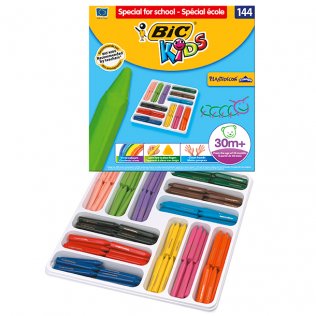 Ceras Plásticas Bic Plastidecor Kids 12 Colores x 12 ud.