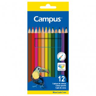 Lápices de Colores Campus College 12 Colores
